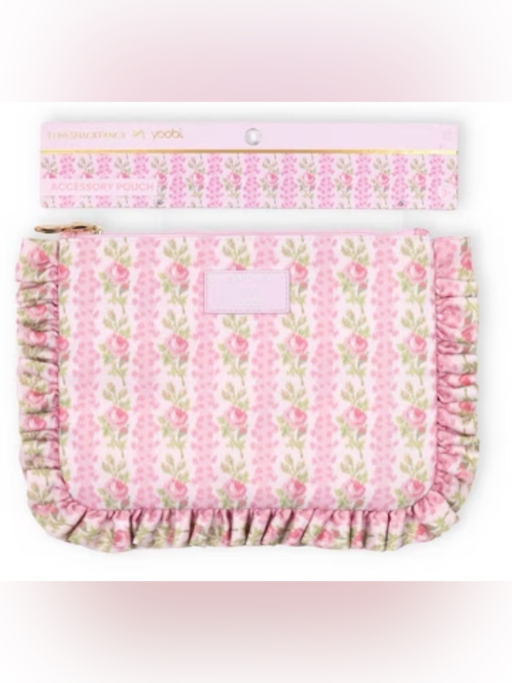 🎀LoveShackFancy │ Yoobi Blooming Heirloom Ruffle Accessory Pouch 🎀